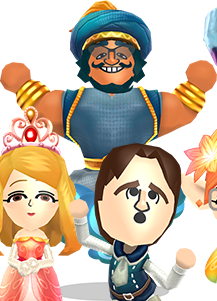 Miitopia (3DS) promotional art for the Genie of the Lamp.