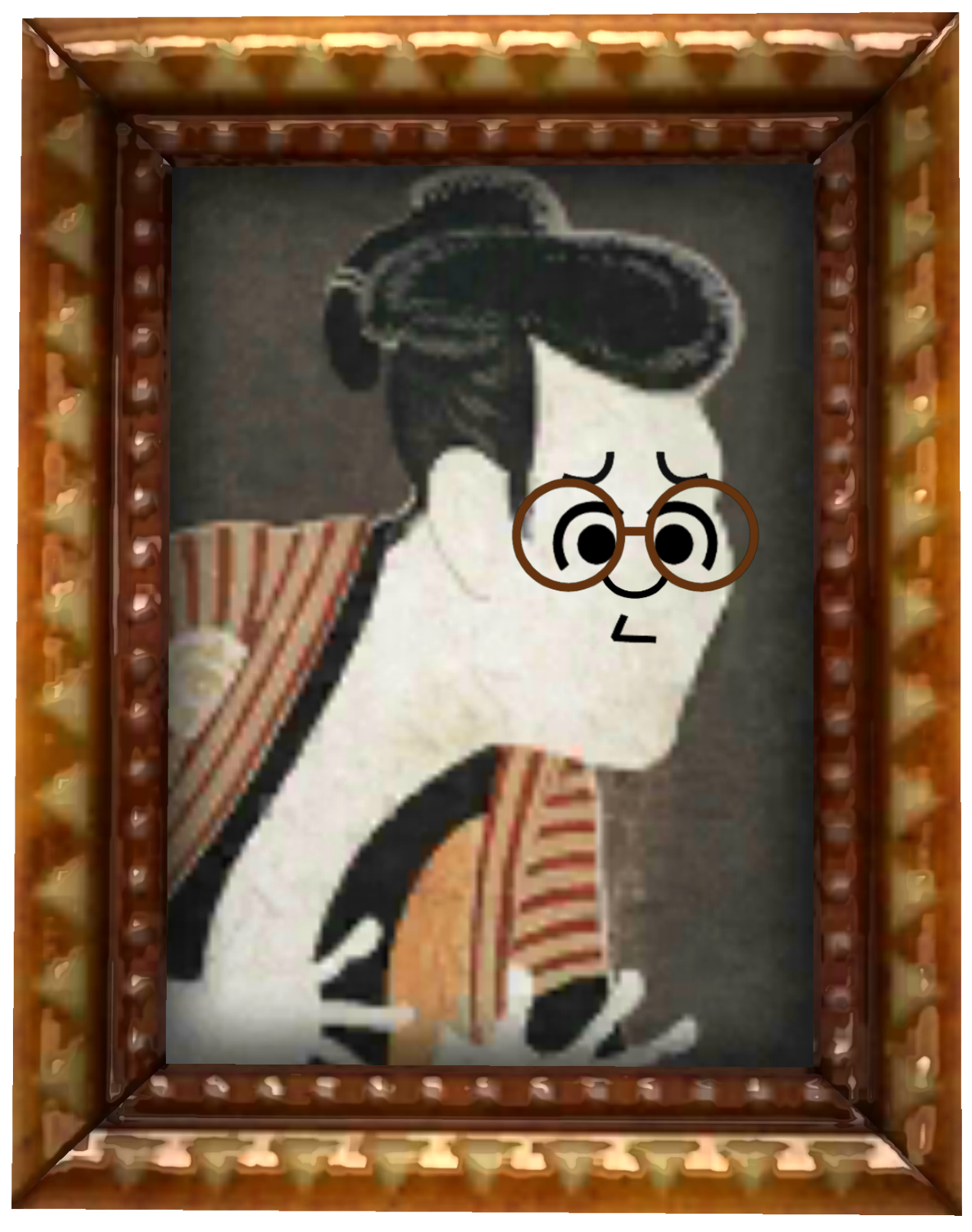 Miitopia (3DS) promotional art for the 'Traveler's Friend' painting, featuring Ralph.