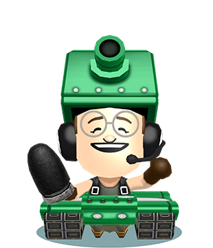 Miitopia (3DS) promotional art for a Tank hero