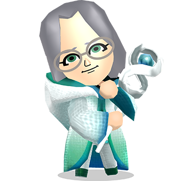 Miitopia (3DS) promotional art for the Great Sage.